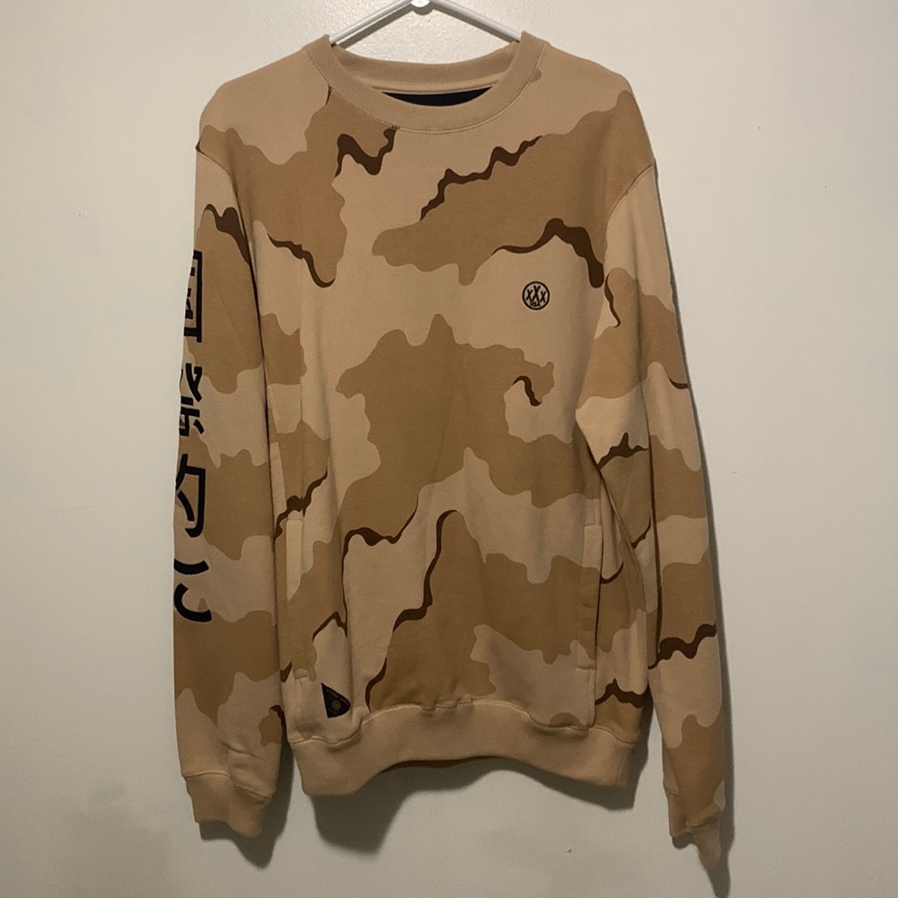 Tan Camo 10 Deep Crewneck
